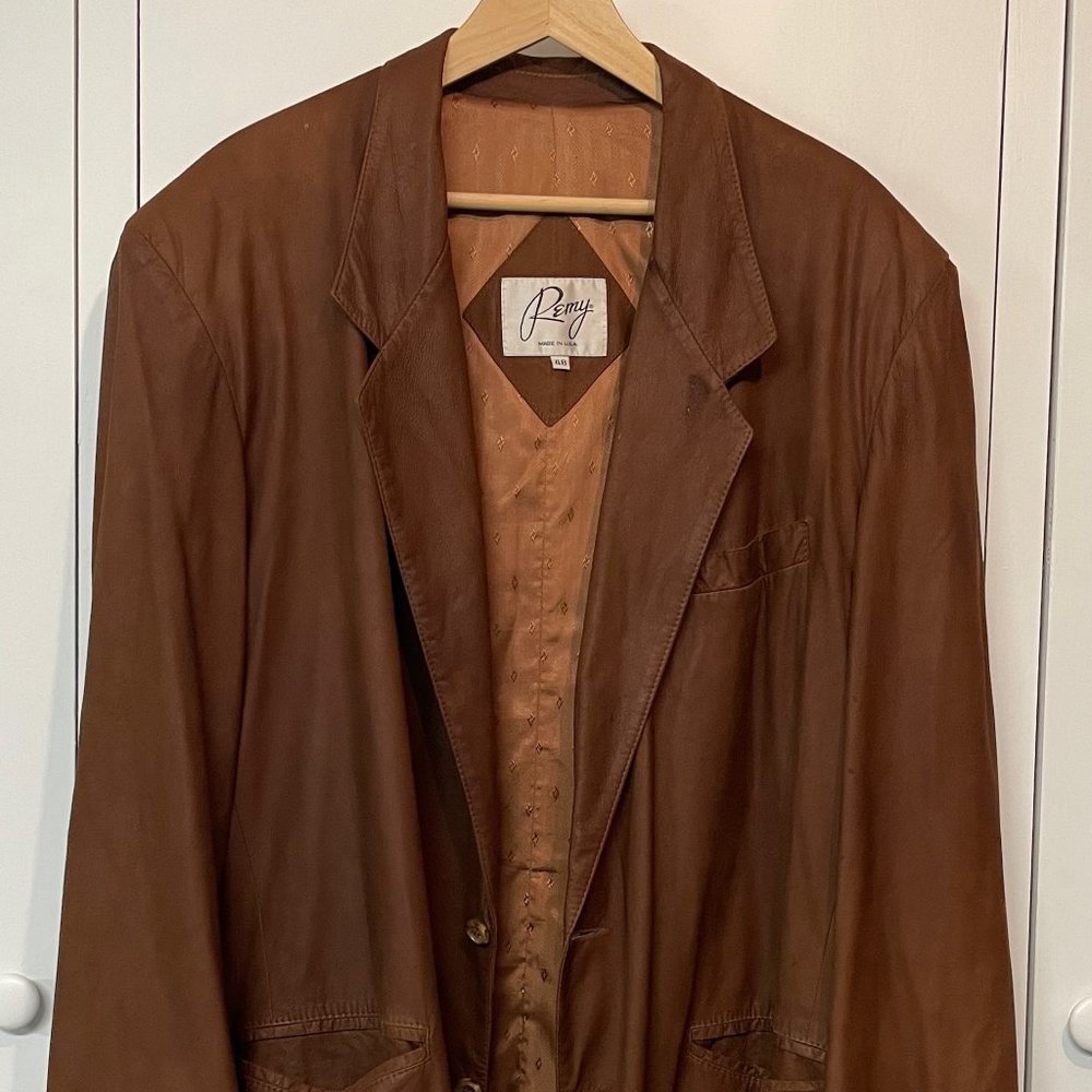 Remy Leather Suede Blazer